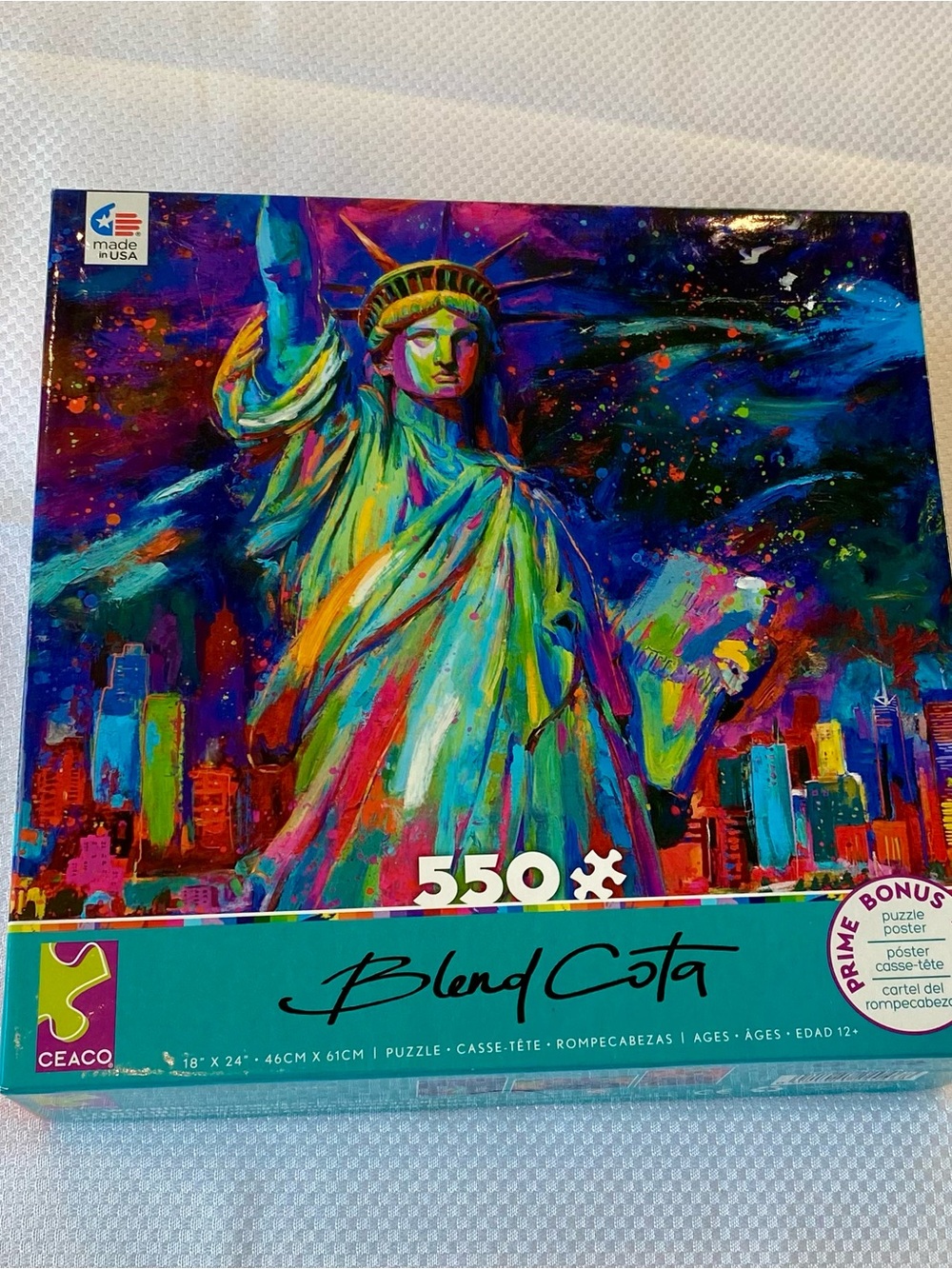 CEACO Blend Cota 550-Piece Jigsaw Puzzle - Multicolor Statue of Liberty